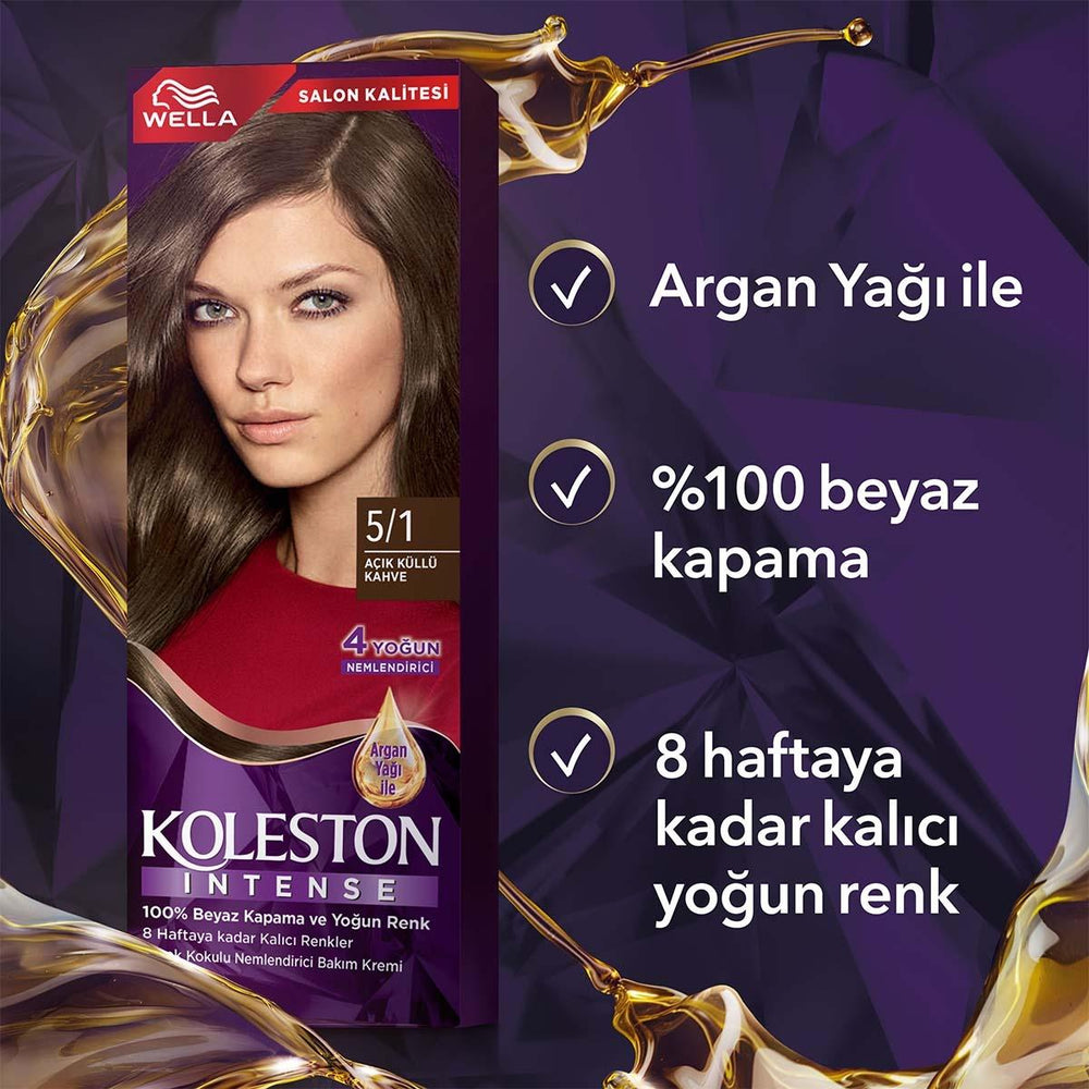 Wella Koleston Intense Hair Dye - 100% Grey Coverage, Long-Lasting Color with Argan Oil - view 2
