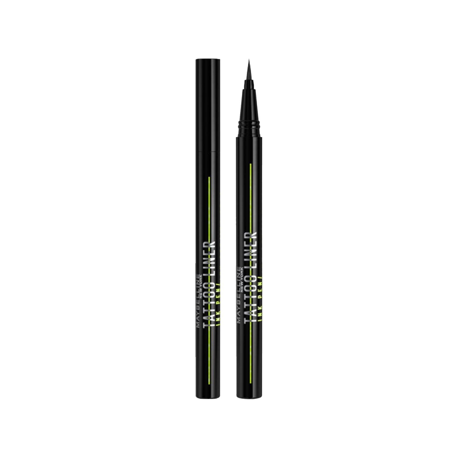 Maybelline Tattoo Liner Ink Pen Liquid Eyeliner Matte Black 881 - Precise, Long-Lasting, Matte Black Finish Maybelline Tattoo Liner - Precise Matte Black Eyeliner Liquid Eyeliner, Matte Black Eyeliner, Maybelline Tattoo Liner, Precise Eyeliner, Long-lasting Eyeliner, Beauty Essentials, Makeup Must-Haves, Cosmetic Products, Eye Makeup, Matte Finish, Long-Lasting Makeup, Beauty Products, Makeup Tools, Eyeliner Pen, Black Eyeliner, Maybelline Products