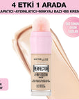 Maybelline New York Instant Perfector Glow Foundation Makeup - Lightweight, Radiant Finish, Easy Application Maybelline Instant Perfector Glow Foundation - Lightweight & Radiant foundation makeup, liquid foundation, radiant finish foundation, lightweight foundation, easy application foundation, Maybelline New York, cosmetic, beauty, makeup, daily wear, natural finish, sponge tip applicator, 4-in-1 formula