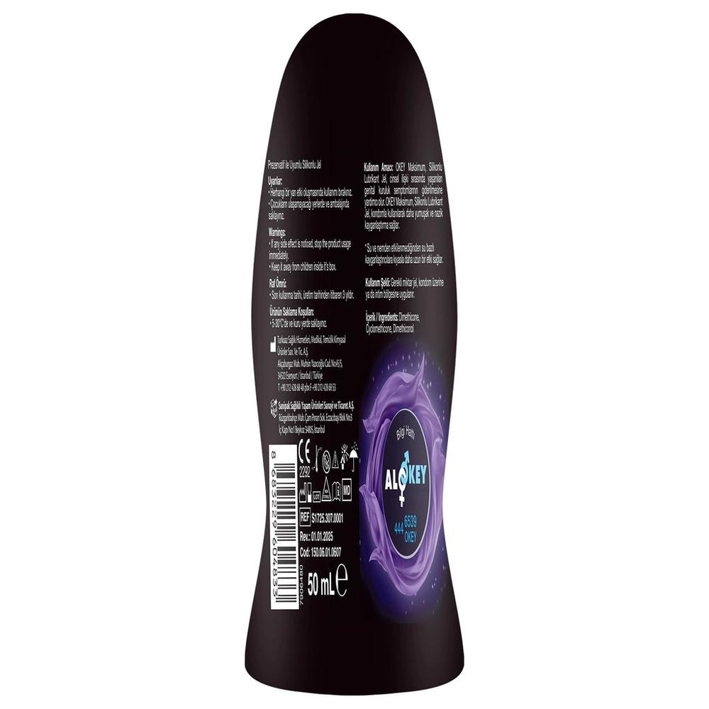 Okey Max Silicone Lubricant Gel with Long-Lasting Formula 50 ml