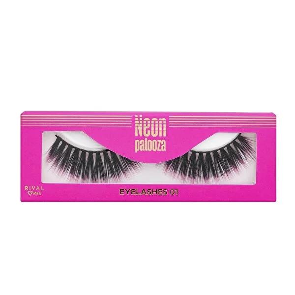 Rival Loves Me Neon Palooza False Eyelashes 02 Pink - Reusable, Trendy Cosmetic Eyelashes for Aesthetic Enhancement Rival Loves Me Neon Palooza Pink False Eyelashes - Trendy & Reusable False Eyelashes, Rival Loves Me, Neon Palooza, Pink False Eyelashes, Cosmetic Eyelashes, Reusable Eyelashes, Beauty Accessories, Makeup Enhancements, Trendy Beauty Products, Fashionable Eyelashes, Beauty Enthusiast Gifts