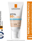 La Roche-Posay Anthelios UVMune SPF50+ Tinted Sunscreen: High UVA/UVB Protection, Moisturizing, Evens Skin Tone, Ideal for Sensitive Skin La Roche-Posay SPF50+ Tinted Sunscreen: Sensitive Skin Protection tinted sunscreen, SPF50+ sunscreen, sunscreen for sensitive skin, moisturizing sunscreen, UVMune sunscreen, La Roche Posay sunscreen, sunscreen with color, broad spectrum sunscreen, sun protection for face, hypoallergenic sunscreen, sunscreen, SPF 50+, face sunscreen, sensitive skin, UVA protection, UVB pro