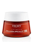 Vichy Liftactiv Collagen Specialist Anti-Aging Night Cream: Reduce Wrinkles & Firm Skin with Hyaluronic Acid & Vitamin C Vichy Liftactiv Night Cream: Anti-Aging, Wrinkle Reduction anti-aging night cream, collagen night cream, wrinkle reduction cream, skin firming cream, Vichy Liftactiv, Vichy, hyaluronic acid night cream, vitamin C night cream, paraben-free night cream, hypoallergenic night cream, night cream, anti-aging, wrinkle repair, skin firming, hydration, peptides, vitamin C, thermal water, sensitive