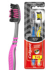 Colgate Zigzag Charcoal Toothbrush 2-Pack: Deep Interdental Cleaning, Black Bristles, Tongue Cleaner for Fresh Breath Colgate Zigzag Toothbrush: Deep Clean, Fresh Breath - Shop Now! Colgate Zigzag toothbrush, manual toothbrush, charcoal toothbrush, interdental cleaning toothbrush, tongue cleaner toothbrush, black bristle toothbrush, affordable toothbrush, plaque removal toothbrush, toothbrush, oral hygiene, dental care, fresh breath, interdental cleaning, plaque removal, tongue cleaning, black bristles, den