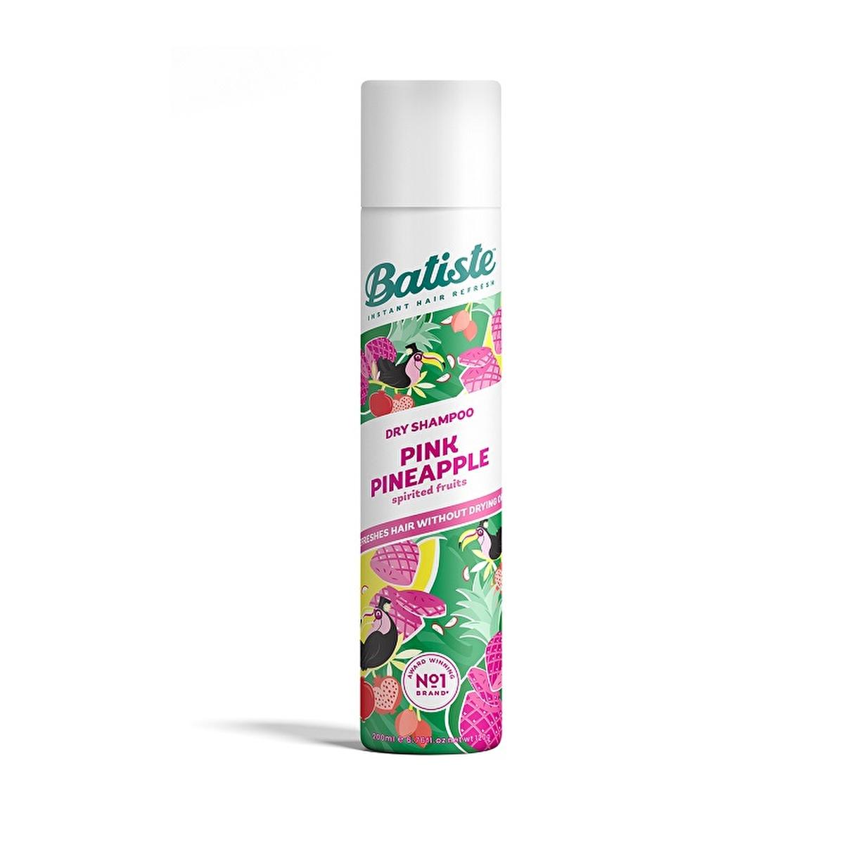 Batiste Dry Shampoo Pink Pineapple 200ml - Absorbs Oil & Adds Volume Batiste Dry Shampoo Pink Pineapple 200ml dry shampoo, Batiste dry shampoo, Pink Pineapple dry shampoo, 200 ml dry shampoo, UK's number one dry shampoo brand, hair care, convenient hair care, busy lifestyles, quick hair refreshment, oil-absorbing shampoo, volumizing shampoo, Pink Pineapple fragrance, awards-winning formula