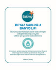 Balmy Beyaz Soap-Infused Bath Loofah - Dermatologically Tested, Luxurious Bathing Experience Balmy Beyaz Soap-Infused Loofah - Luxurious Bath Experience soap-infused bath loofah, dermatologically tested bath products, luxurious bathing experience, pre-soaped loofah, fragrant bath loofah, bath accessories, skin care, personal care, travel bath essentials, luxurious gifts, daily bath routine, bath loofah, soap infused loofah, bathing experience, sensitive skin friendly, health ministry-approved products