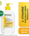 Garnier Vitamin C Brightening Facial Cleanser - Vegan & Sulfate-Free for Radiant, Healthy Skin (8.45 fl oz) Garnier Vitamin C Cleanser: Brighten Skin, Vegan & Sulfate-Free Vitamin C cleanser, Brightening face wash, Vegan facial cleanser, Sulfate-free cleanser, Gentle daily cleanser, Radiance boosting cleanser, Garnier Vitamin C cleanser, Cleanser for brighter skin, Facial cleanser for sensitive skin, Vegan face wash, Vitamin C, Glycerin, Vegan, Sulfate-free, Gentle, Radiant, Brightening, Face Wash, Facial C