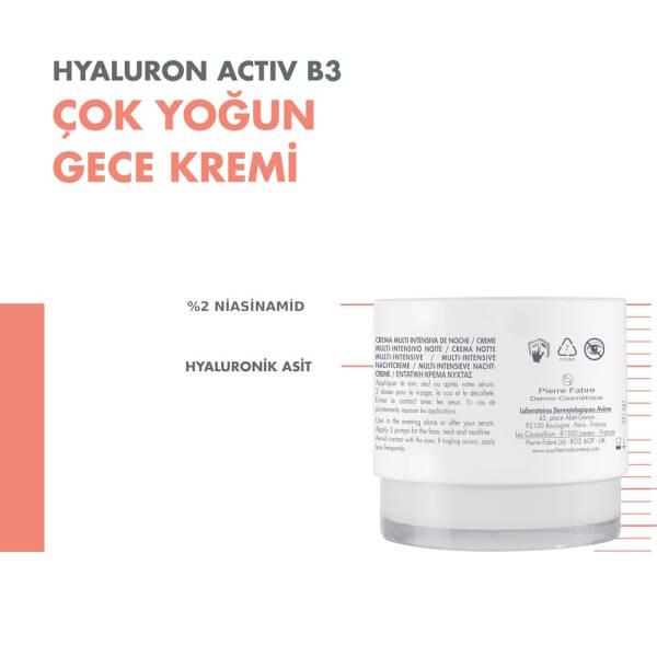 Avene Hyaluron Activ B3 Night Cream - Intensive Hydration for Sensitive Skin, Anti-Aging Benefits with Niacinamide and Retinal Avene Hyaluron Activ B3 Night Cream - Hydrate & Anti-Age Avene Hyaluron Activ B3 Night Cream, Intensive hydration night cream, Sensitive skin friendly skincare, Anti-aging night cream with niacinamide and retinal, Avene Thermal Spring Water skincare products, Night Cream, Hydrating skincare, Anti-aging skincare, Sensitive skin care, Skincare with niacinamide, Skincare with retinal