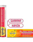 Supradyn Effervescent Vitamin Supplement - Energy Boost Multivitamin with Guarana & Caffeine for - Vitamin & Supplement