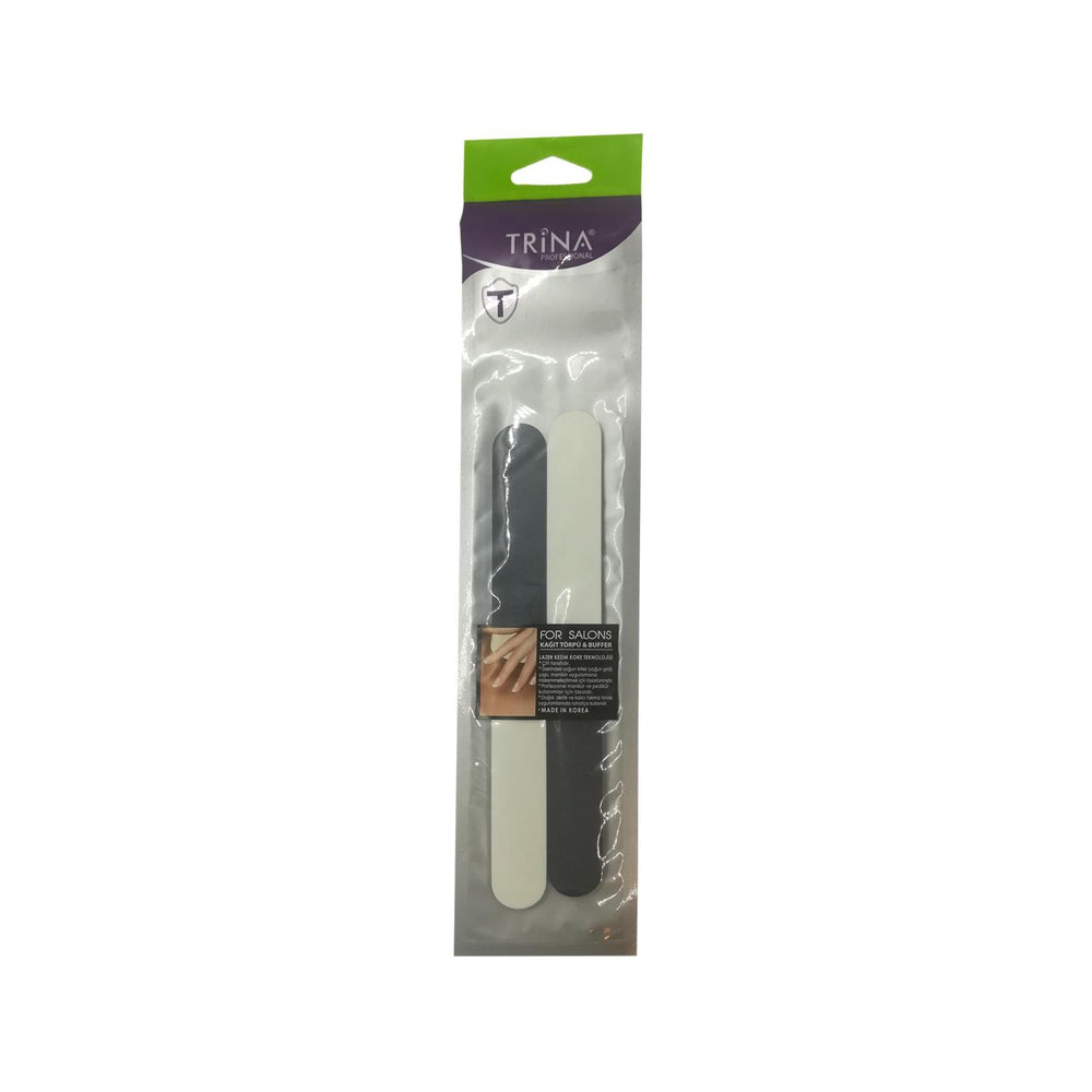 Trina 3-Way Nail Buffer - Professional Nail Care Tool for Shaping and Polishing - Pack of 2 Trina 3-Way Nail Buffer for Professional Nail Care nail buffer, Trina nail care, 3-way nail buffer, paper nail buffer, DIY nail care, nail shaping, nail polishing, nail care tools, beauty and personal grooming, nail care products