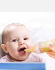 Babyjem Baby Squeeze Spoon - One-Handed Feeding, BPA-Free, Silicone Baby Spoon for Easy Mealtime Baby Squeeze Spoon - BPA-Free & Easy to Use baby squeeze spoon, bpa free baby spoon, baby feeding spoon, silicone baby spoon, one-handed baby feeding, baby feeding accessories, baby care products, parenting essentials, mealtime solutions