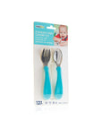 Babyjem Stainless Steel Baby Utensil Set - BPA Free, Ergonomic Design for Independent Eating - view 7