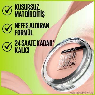 Maybelline New York Superstay Hybrid Powder Foundation - Long Lasting, Vegan, Matte Finish Maybelline Superstay Hybrid Powder Foundation - 24hr Matte Finish long-lasting foundation, vegan makeup, hybrid powder foundation, water-resistant makeup, matte finish foundation, cruelty-free beauty, ethical beauty products, durable makeup, everyday makeup, busy professionals, vegan beauty, Maybelline New York, Superstay Foundation