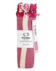 Eklips Pink Gradient Turkish Peshtemal Towel for Bath & Beach