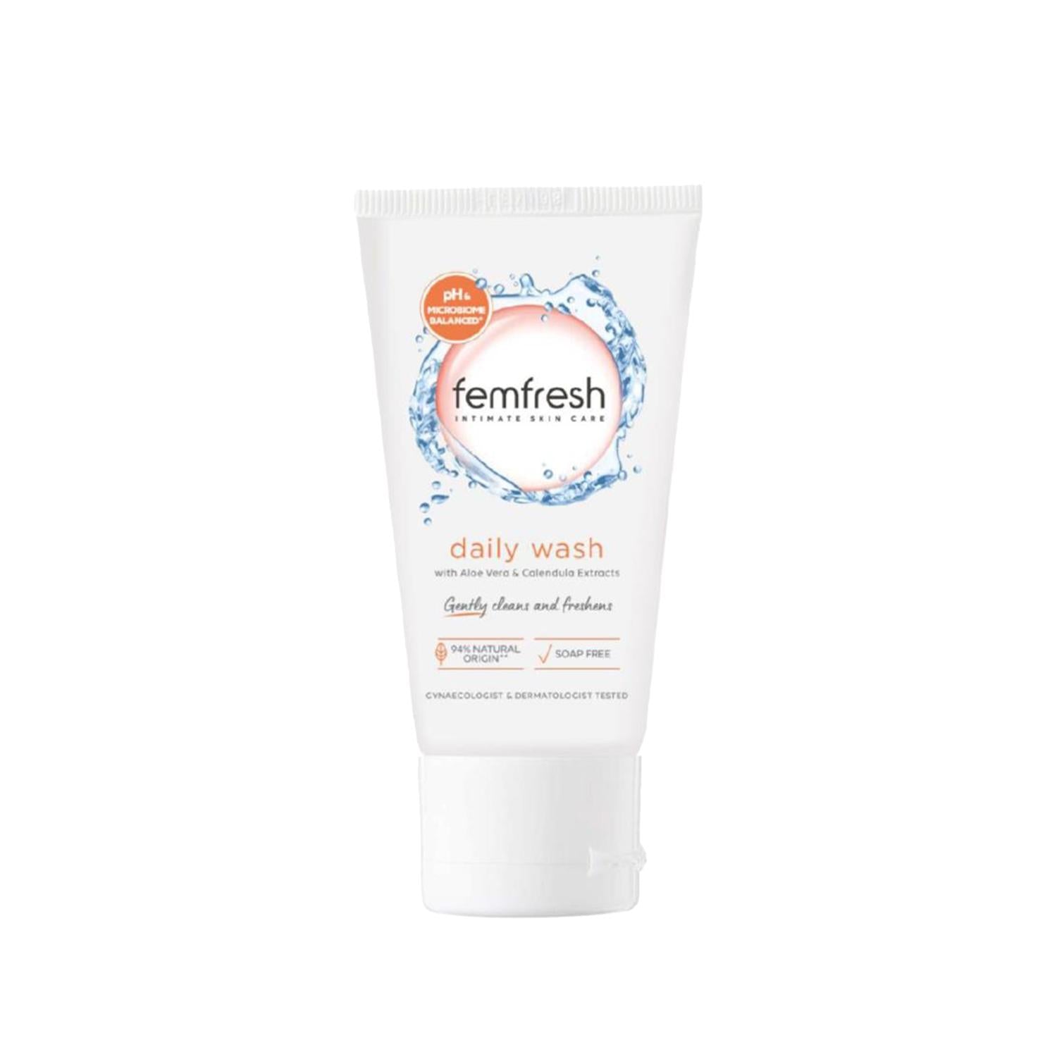 Femfresh Intimate Hygiene Daily Wash Gel 50ml - Gentle Feminine Care for Daily Freshness Femfresh Daily Wash Gel 50ml - Gentle Intimate Hygiene intimate hygiene wash, daily intimate care, feminine hygiene products, Femfresh daily wash, intimate wash gel, gentle feminine care, personal hygiene products, women's health products, travel hygiene essentials, daily freshness