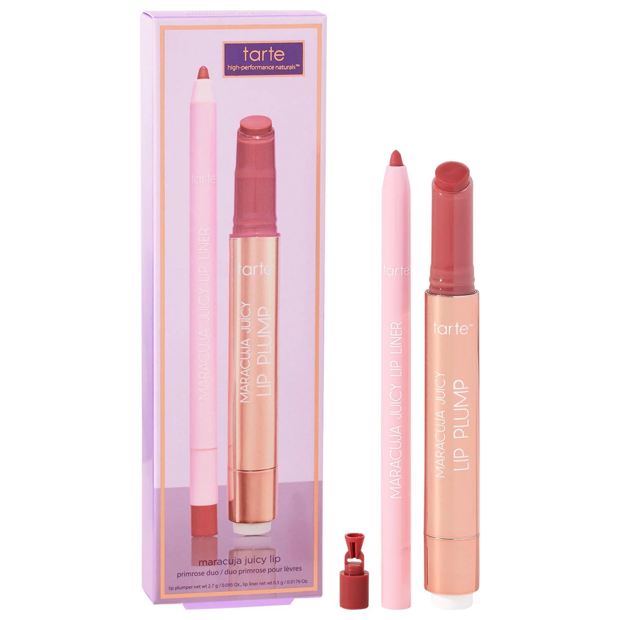 Maracuja Juicy Lip Plump Primrose Duo - Vegan, Cruelty-Free Lip Care Set with Hyaluronic Acid & Maracuja Oil Maracuja Lip Plump Duo - Vegan, Cruelty-Free Lip Care vegan lip care, cruelty-free lip plump, maracuja oil lip care, hyaluronic acid lip hydration, natural lip liner, gluten-free cosmetics, lip care duo, vegan beauty products, natural lip care, eco-friendly cosmetics, recyclable packaging, fuller lips, lip hydration, superfruit complex, antioxidant lip care