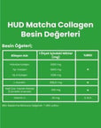 hud matcha collagen powder package, hud matcha collagen scoop with green tea leaves Hud Matcha Collagen - Healthy Supplement Powder | 300g Hud Matcha Collagen Powder - Healthy Supplement | 300g hud, matcha-collagen, collagen-powder, green-tea, vitamin-c, health-supplement, l-carnitine, beauty-from-within, wellness, ai-generated