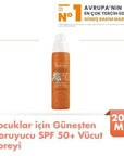 Avene Children's Sunscreen Spray SPF50+ - Water-Resistant, Hypoallergenic Sun Protection for Kids - Sunscreen