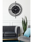 Muyika 41x41cm Metal Modern Wall Clock - Silent Sweep Mechanism, Modern Home Decor - view 6