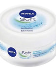 Nivea Soft Moisturizing Cream: Hydrate & Refresh Skin with Vitamin E & Jojoba Oil - Lightweight Daily Face and Body Moisturizer (3.38 fl oz) Nivea Soft Cream: Hydrate Skin with Vitamin E - Daily Moisturizer moisturizing cream, Nivea Soft, skin hydration, daily moisturizer, vitamin E cream, jojoba oil moisturizer, dermatologically tested cream, cream for all skin types, face and body moisturizer, lightweight moisturizer, Nivea, moisturizer, skin care, hydration, vitamin E, jojoba oil, dry skin, sensitive ski