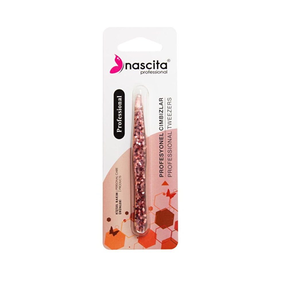 Nascita Precision Eyelash Tweezers - Angled Tip for Perfect Eyebrow Shaping & Hair Removal - Durable & Portable Nascita Tweezers: Precision Eyebrow Shaping & Hair Removal eyebrow tweezers, hair removal tweezers, angled tweezers, precision tweezers, eyelash tweezers, tweezers, beauty tool, grooming, eyebrow shaping, hair removal, angled tip tweezers, durable tweezers, easy grip tweezers, portable tweezers, makeup, cosmetics, beauty, personal care, fine hair removal, gifts for her, beauty essentials, eyebrow