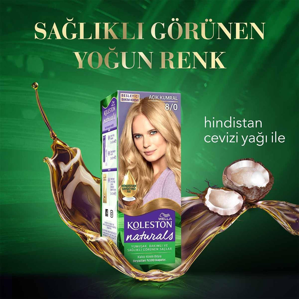 Wella Koleston Naturals Hair Dye - Long-Lasting Color with Coconut Oil - view 2