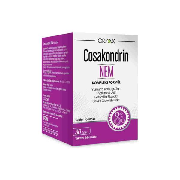 Orzax Cosakondrin Nem - Joint Health Supplement with Egg Shell Membrane, Boswellia & Hyaluronic Acid - 30 Tablets Orzax Cosakondrin Nem - Joint Health Supplement Joint Health Supplement, Natural Anti-Inflammatory, Egg Shell Membrane Benefits, Boswellia Extract, Devil's Claw for Joints, Dietary Supplement, Joint Pain Relief, Mobility Support, Hyaluronic Acid, Natural Remedies, Joint Health Support, Anti-Inflammatory Supplement, Joint Comfort, Orzax Cosakondrin Nem