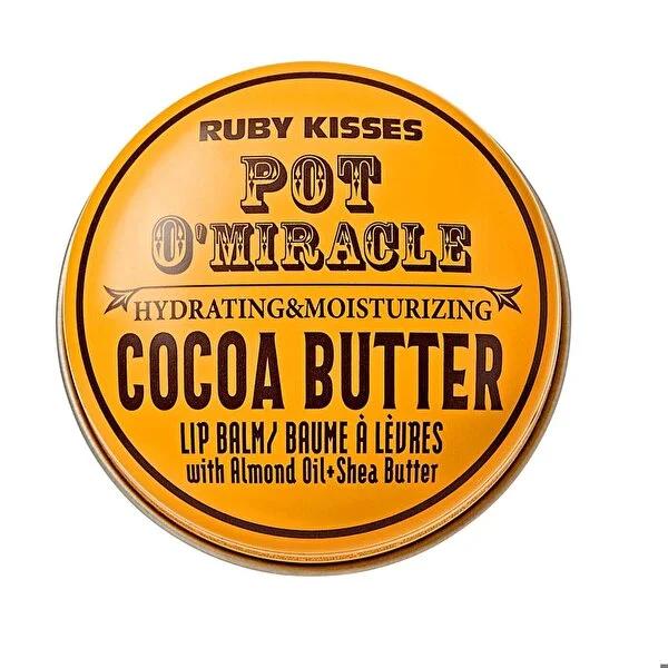 Ruby Kisses Lip Balm Pot O'Miracle - Cocoa Butter Enriched, Moisturizing & Nourishing for Dry Lips Ruby Kisses Cocoa Butter Lip Balm for Dry Lips Lip Balm, Cocoa Butter Lip Care, Moisturizing Lip Balm, Natural Lip Care, Ruby Kisses Lip Balm, Lip Care, Dry Lips Solution, Chapped Lips Relief, Natural Ingredients, Cocoa Butter Benefits, Jojoba Oil Benefits