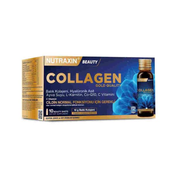 Nutraxin Beauty Collagen Supplement - Anti-Aging Beauty Drink with Hyaluronic Acid & Vitamin C - 10x50ml Nutraxin Beauty Collagen - Anti-Aging Beauty Drink Collagen Supplement, Beauty Drink, Hyaluronic Acid Supplement, Anti-Aging Supplement, Nutraxin Beauty Collagen, Skin Health, Anti-Aging, Beauty Routine, Dietary Supplement, Liquid Supplement, Hydrolyzed Collagen, Vitamin C, L-Carnitine, Co-Q10, B Vitamins, Natural Beauty, Skincare, Wellness, Health Supplements