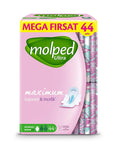 Molped Anatomical Normal Sanitary Pads Mega Pack 44 Count