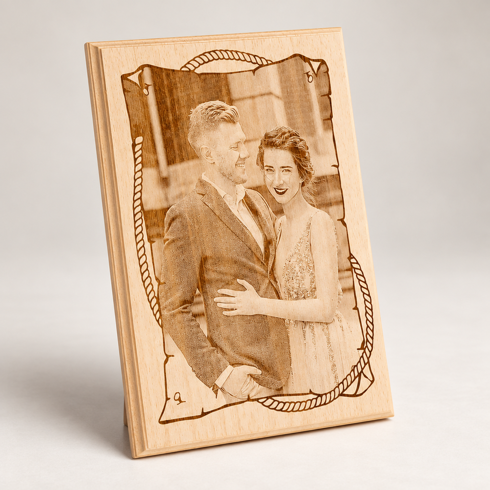 Personalized Wooden Photo Gift for Your Sweetheart