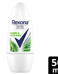 Rexona Bamboo & Aloe Vera Roll On Deodorant 50ml - 72 Hour Protection | Women's Care