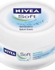 Nivea Soft Moisturizing Cream - 6.76 fl oz - Vitamin E & Jojoba Oil for Daily Skin Hydration, Face & Body - Dermatologically Tested Nivea Soft Moisturizer: Vit E & Jojoba - Hydrate & Soften Skin moisturizing cream, Nivea Soft, daily moisturizer, vitamin E cream, jojoba oil cream, skin hydration, face and body moisturizer, dermatologically tested moisturizer, Nivea, moisturizer, skin care, hydration, vitamin E, jojoba oil, face cream, body cream, daily skin hydration, dry skin relief, sensitive skin, all ski