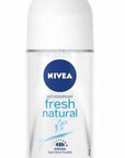 Nivea Fresh Natural Roll-On Deodorant for Women - Long-Lasting Odor Protection, Moisturizing, and Fresh Fragrance (1.69 fl oz) Nivea Fresh Natural Roll-On - Long-Lasting Women's Deodorant roll-on deodorant, women's deodorant, long-lasting deodorant, moisturizing deodorant, Nivea deodorant, fresh natural deodorant, odor protection, underarm deodorant, fragranced deodorant, deodorant, roll on, women, long lasting, moisturizing, nivea, fresh natural, odor protection, underarm, fragranced, fragrance, body odor,