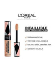 L'Oreal Paris Infaillible Concealer: Full Face Coverage, Long-Lasting 327 Cashmere - Blemish Cover, Even Skin Tone, Makeup Base L'Oreal Infaillible Concealer: Full Coverage, Long-Lasting Loreal Paris Infaillible concealer, full face concealer, long-lasting concealer, 327 Cashmere concealer, skin imperfection concealer, even skin tone concealer, makeup base, blemish cover, Loreal concealer, concealer, full coverage concealer, face makeup, makeup, cosmetics, beauty, long-wear concealer, flawless complexion, s