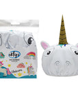 Eklips Unicorn Hair Bonnet - Waterproof Hair Protection for Curly Hair, Shower Cap with Elastic Band - view 2