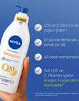 Nivea Q10 Firming Body Lotion - Visibly Tightens Skin in 10 Days, Intense 48-Hour Moisture - With Vitamin C & Collagen Booster, Fast Absorbing Nivea Q10 Firming Lotion: Tighten Skin, 48H Moisture Nivea Q10 firming lotion, body lotion for firm skin, skin tightening body lotion, moisturizing lotion with Q10, body lotion for dry skin, vitamin C body lotion, collagen boosting body lotion, fast absorbing body lotion, Nivea, Q10, firming, lotion, body lotion, skin care, moisturizer, skin tightening, vitamin C, co