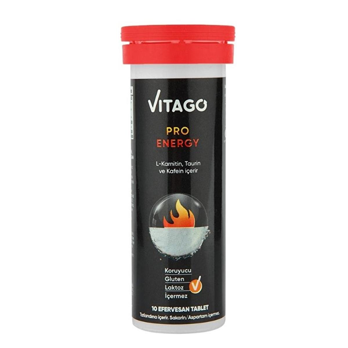 Vitago Effervescent Vitamin Supplement Tablets - Energy Boost, Immune Support, Gluten-Free, 10 Count Vitago Effervescent Vitamin Supplement - Energy & Immune Support Effervescent Vitamin Supplement, L-Carnitine Supplement, Zinc Gluconate, Caffeine Energy Boost, Gluten-Free Dietary Supplement, Preservative-Free Vitamin Tablets, Energy Support, Immune Function, Dietary Supplements, Health Supplements, Wellness Products, Vitago, Switzerland Sourced L-Carnitine, Gluten-Free, Sugar-Free, Lactose-Free, No Artific