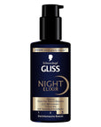 Gliss Night Elixir Repairing Night Hair Care Serum with HAPTIQ Technology - Overnight Hair Repair, Black Pearl Extract, 3.38 fl oz Gliss Night Elixir Hair Serum for Damaged Hair Repair Gliss Night Elixir, Repairing Night Hair Care Serum, HAPTIQ System Technology, Damaged hair repair, Black Pearl Extract hair care, Overnight hair serum, Hair Care Serum, Hair repair products, Hair nourishment, Dry hair care, Damaged hair solution