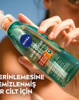 Nivea Derma Skin Clear Acne Face Wash: Deep Cleansing Salicylic Acid & Niacinamide Gel for Blemish & Pore Control, Oily & Acne-Prone Skin Nivea Acne Face Wash: Salicylic Acid Cleanser for Clear Skin acne face wash, salicylic acid cleanser, niacinamide face wash, pore minimizing cleanser, oily skin cleanser, blemish control face wash, deep cleansing face gel, Nivea Derma Skin Clear, blackhead removal cleanser, whitehead removal cleanser, face wash, cleanser, salicylic acid, niacinamide, sea salt, oily skin,