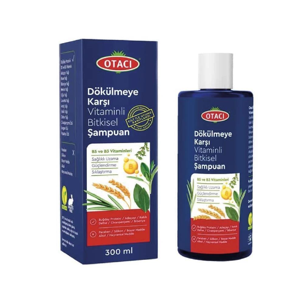 Otacı Herbal Shampoo for Hair Loss - Vitamin Enriched, Natural Hair Growth Promotion & Strengthening - 10.14 fl oz Otacı Herbal Shampoo - Promotes Hair Growth & Strength herbal shampoo, anti-hair loss shampoo, vitamin enriched hair care, natural hair growth promotion, strengthening shampoo, hair care, natural hair products, hair loss solution, hair strengthening, Otacı, 10.14 fl oz, hair nourishment, scalp care