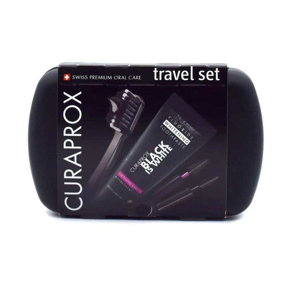 Curaprox Black Is White Travel Set for Gentle Whitening