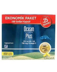 Orzax Omega-3 Dietary Supplement - Lemon Flavored Fish Oil, 100 Capsules, IFOS Certified Orzax Omega-3 Supplement - 100 Capsules, IFOS Certified Omega-3 supplement, Lemon flavored fish oil, Dietary supplement, IFOS certified omega-3, Health and wellness supplements, Heart health support, Brain function support, High potency omega-3, Economical supplement pack, Health-conscious individuals, Wellness products, Nutritional supplements, Fish oil capsules
