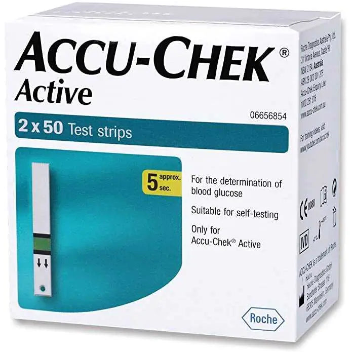 Accu-Chek Active Strips  100 (50x2) (Multicolor)"