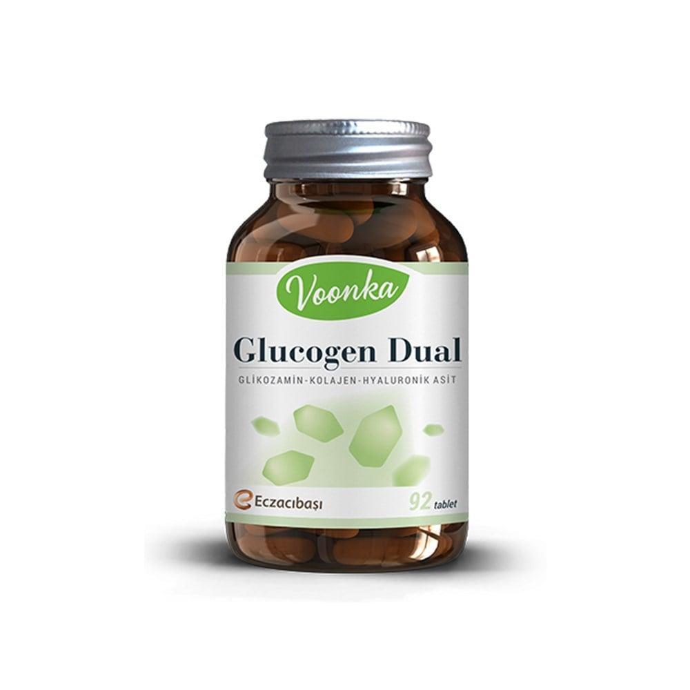 Voonka Glucogen Dual 92 Tablet - Joint Health Support Supplement with Glucosamine, Chondroitin, MSM, Collagen & Hyaluronic Acid Voonka Glucogen Dual 92 Tablet - Joint Health Supplement Glucosamine supplement, Chondroitin supplement, MSM supplement, Collagen Type II supplement, Hyaluronic Acid supplement, Joint health support, Dietary supplement for joint pain, Joint care tablets, Voonka, Joint comfort, Cartilage health, Joint mobility, Joint flexibility, Joint lubrication, Active lifestyle support, Athlete
