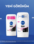 Nivea Black & White Clear Women's Stick Deodorant 1.7oz - 72 Hour Protection | Anti-Stain