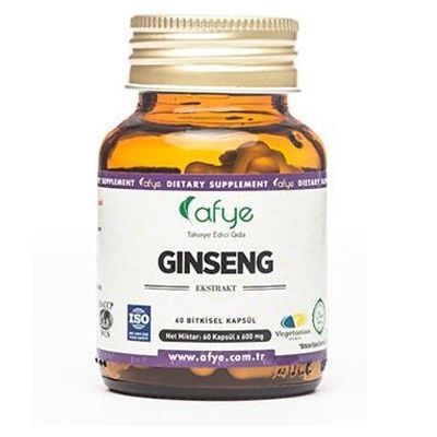 Afye Ginseng Panax Dietary Supplement 60 Capsules