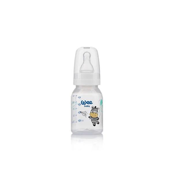 Wee Baby BPA-Free Classic Baby Bottle, 4 oz - Silicone Nipple, Anti-Spill - Newborn & Infant Feeding Wee Baby BPA-Free Baby Bottle - Safe & Comfortable Feeding baby bottle, bpa-free bottle, infant feeding bottle, anti-colic bottle, silicone nipple bottle, newborn bottle, baby feeding supplies, leak-proof baby bottle, baby feeding, bottle feeding, infant bottle, baby essentials, feeding supplies, BPA free, silicone nipple, anti-spill, newborn, infant, baby, feeding, Wee Baby, classic bottle, PP bottle, baby