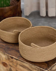 Coco Clementine 2-Piece Jute Storage Baskets Set - Eco-Friendly Home Organization Solution - view 2