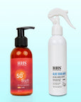 HHS SPF 50+ Sun Protection Set | Aloe Vera Milk & Herbal Sunscreen | Moisturizing & Soothing Care